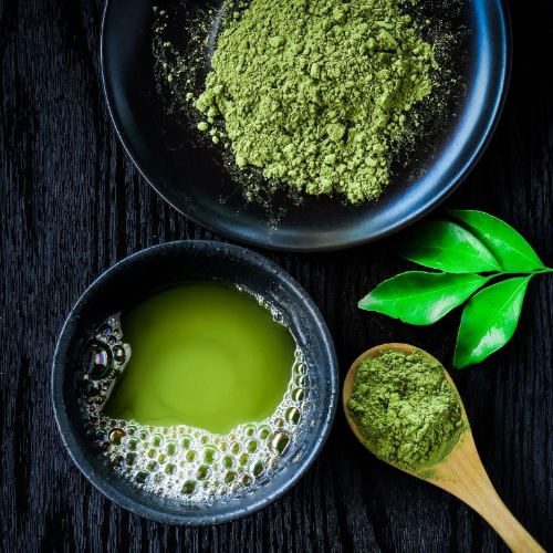 Matcha Latte with Pistachio