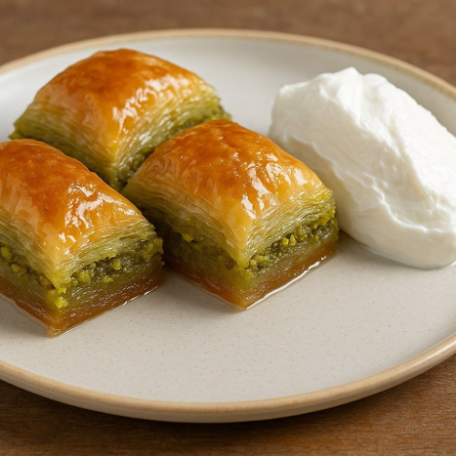 Baklava With Kaymak