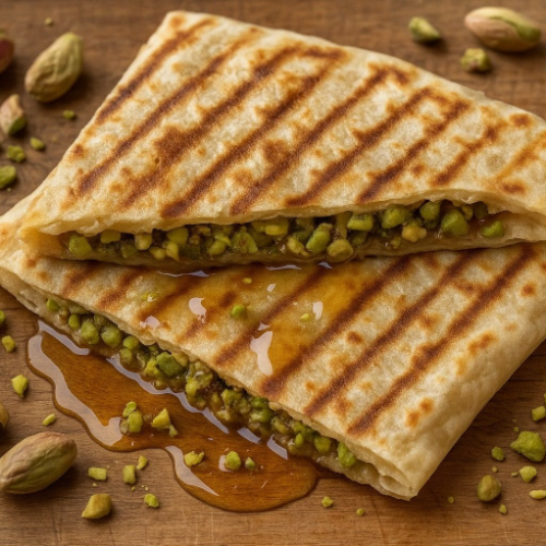 Pistachio And Honey Pancake